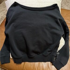 Fabletics Black Off-Shoulder Sweater